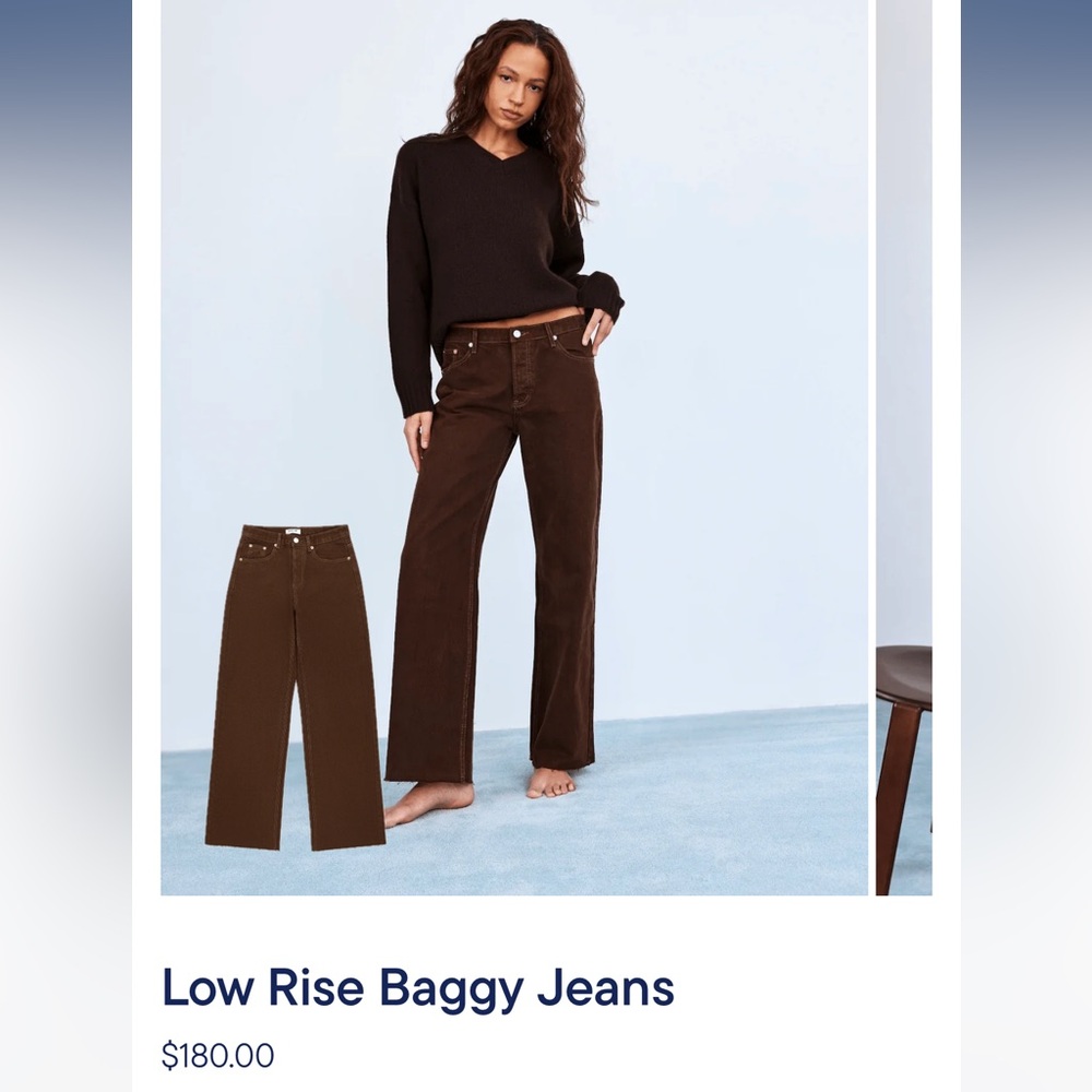 PARKE LOW RISE BAGGY JEANS